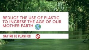 Poster on 'Say No To Plastic'